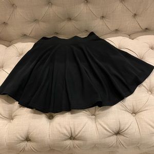 Black mini skirt